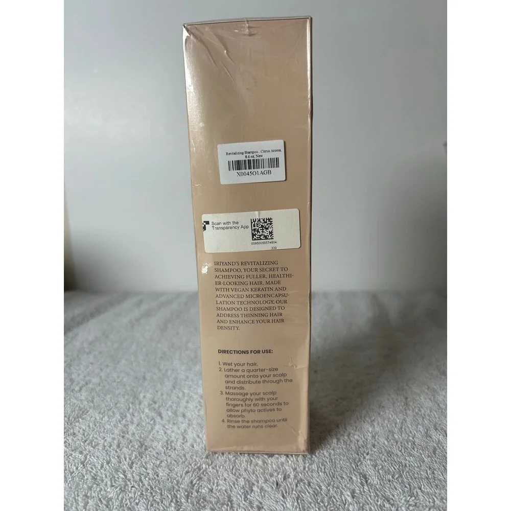 Iriyand Revitalizing Shampoo 8oz Vegan Keratin Thinning Hair Citrus Aroma NEW